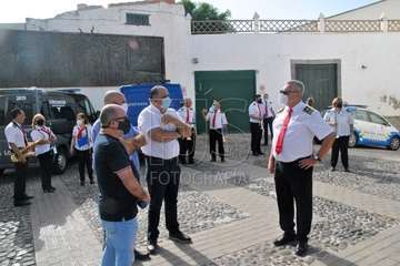 Homenaje de la Banda Municipal de Música a la Policía Local y Policía Nacional  (Foto Francisco Javier Santana)